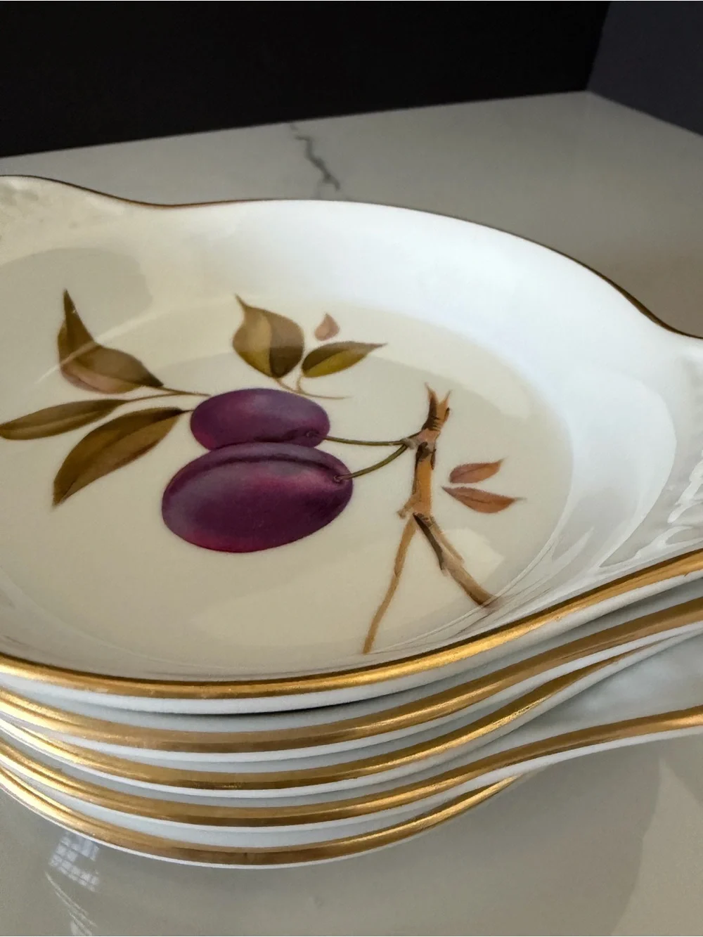 SET of 6 Evesham Individual Au Gratin Dishes by Royal Worcester